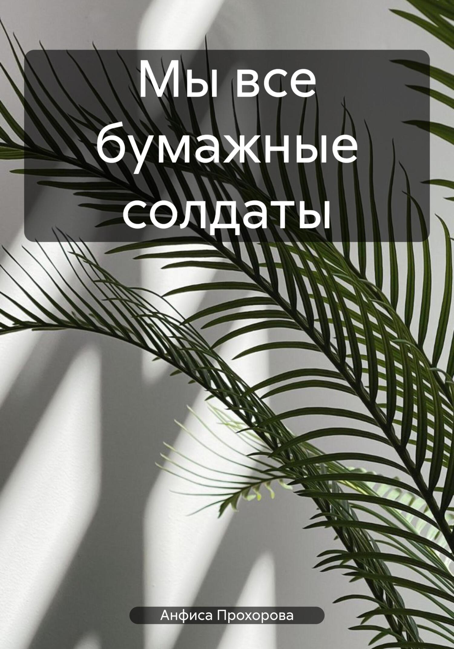 Мы все бумажные солдаты - Анфиса Прохорова